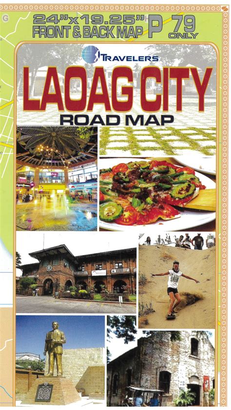 Road Map from Baguio to Vigan City, Connected by Laoag City.